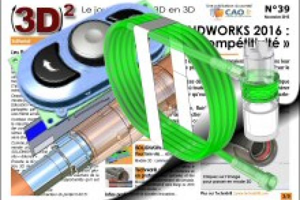 Le portail CAO.fr publie un journal en 3D consacré à SolidWorks 2016