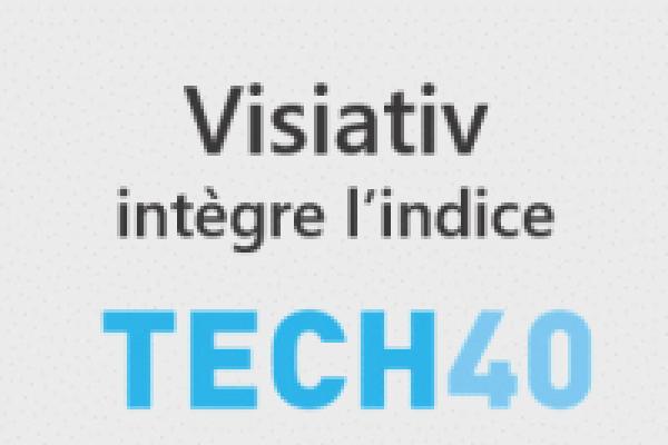 Visiativ intègre l'indice Tech 40, lancé à l'initiative d'EnterNext