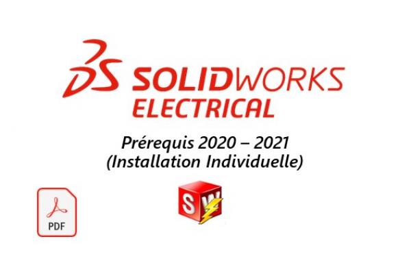 SOLIDWORKS Electrical 2020&2021 - Prérequis installation Individuelle