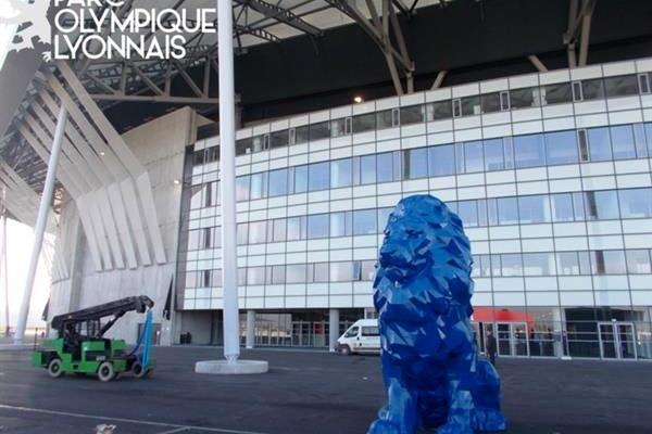 4 lions imprimés en 3D pour le Grand Stade de l’Olympique Lyonnais 