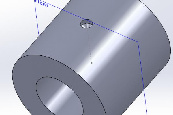 Comment créer un perçage sur une surface arrondie ?(SW)