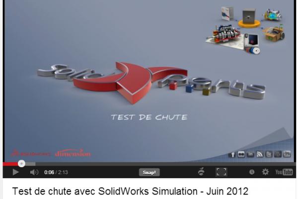 Test de chute avec SolidWorks Simulation