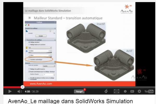 Le maillage dans SolidWorks Simulation
