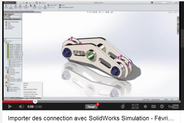 Importer des connection avec SolidWorks Simulation 