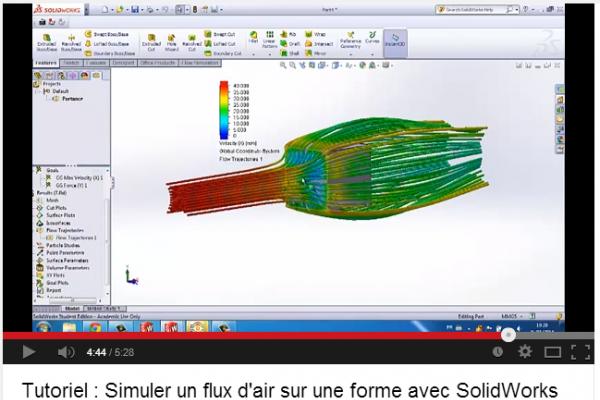 Tutoriel : Simuler un flux d'air sur une forme avec SolidWorks