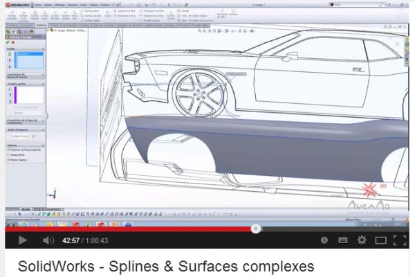SolidWorks - Splines & Surfaces complexes