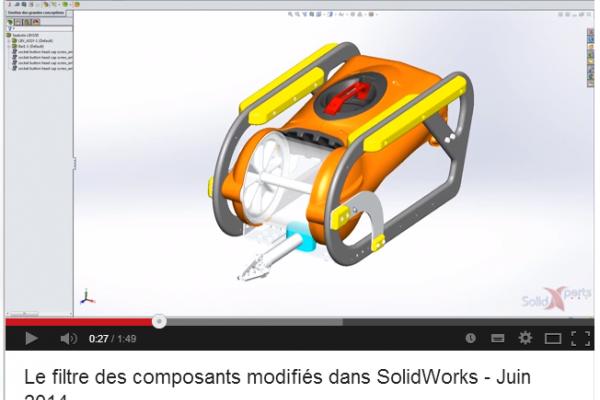 Le filtre des composants modifiés dans SolidWorks - Juin 2014
