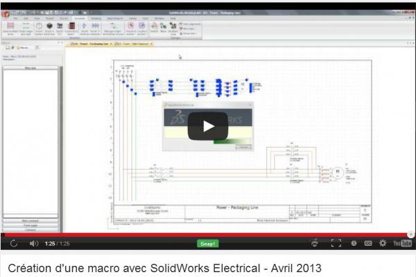 Création d'une macro avec SolidWorks Electrical - Avril 2013